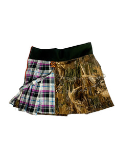 Camo Pleated Skirt