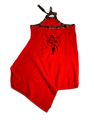 Red Star Knit Dress (Medium)