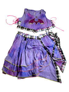 Bat Baddie Skirt Set