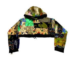 1/1 Wook Camo Cropped Hoodie
